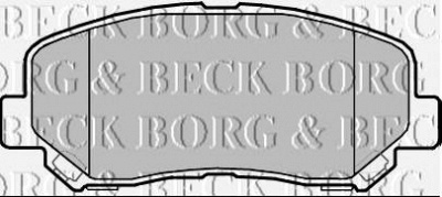 BORG & BECK bbp2355 -  Комплект тормозных колодок, дисковый тормоз